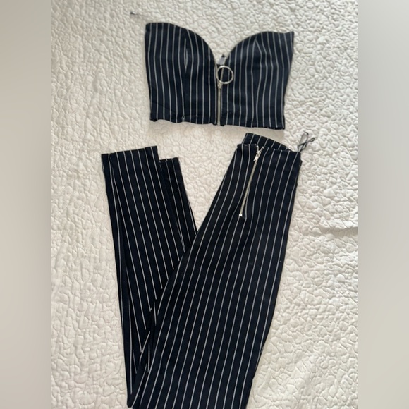 2 PIECE PINSTRIPE PANTS SET! - Picture 7 of 9